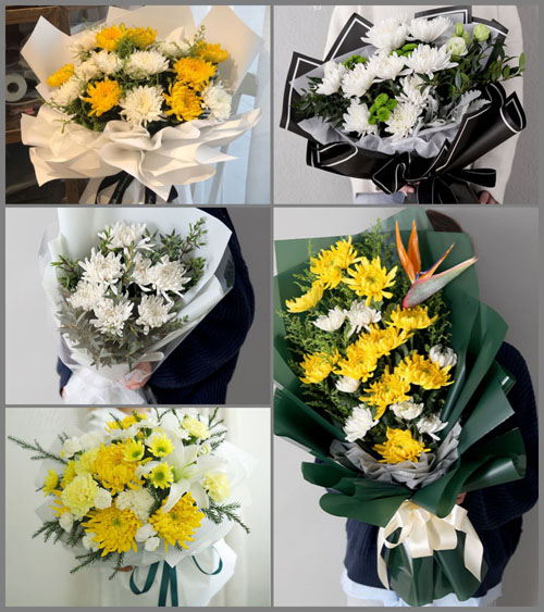 山东滨州惠民县淄角镇魏皮虎村白事花束代送